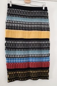 Multi Wool Midi skirt